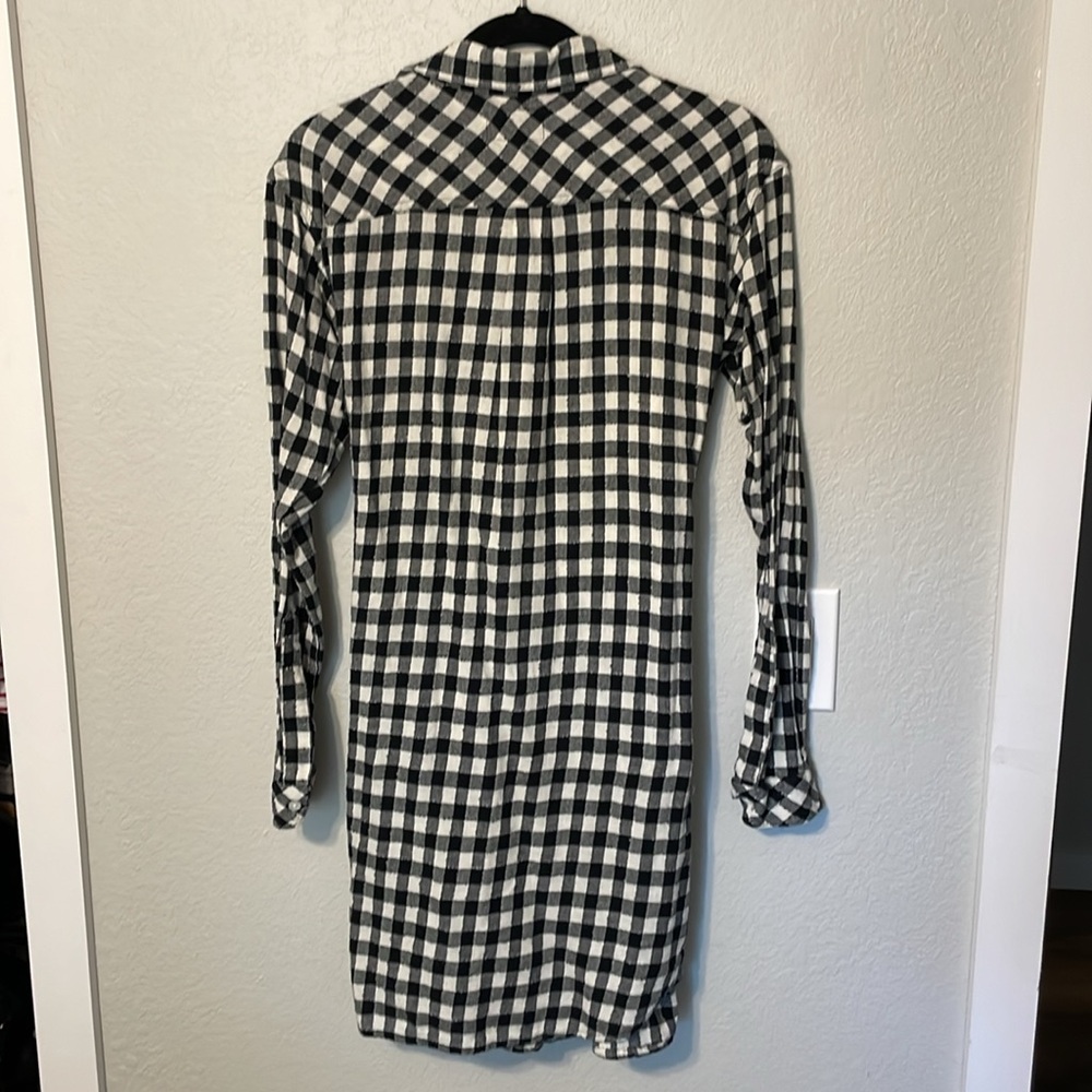 Current/Elliot Twist Shirt Dress - Sherlock Plaid - Picture 6 of 7